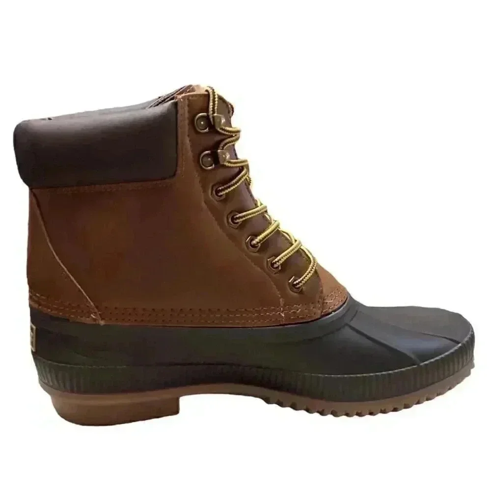 Tommy Hilfiger Colin 2 Mens 8 Waterproof Insulated Lace Up Duck Boots Brown NEW